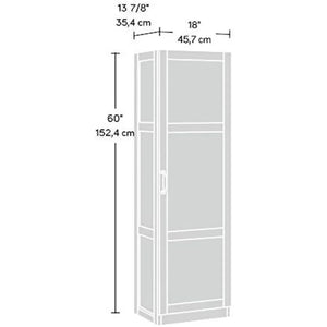 60" Oak Locker - Storage Cabinet Dimensions: 17.99" L x 13.94" W x 60" H