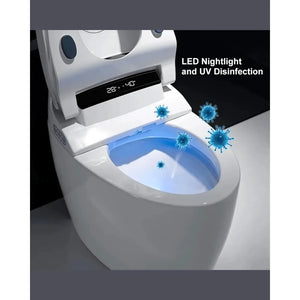 Modern Smart Toilet | Elongated | Auto Flush, Foot Sensor, Heating & Drying