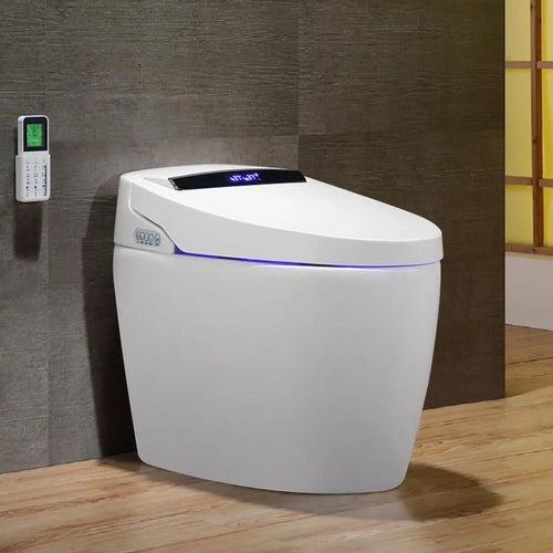 Modern Smart Toilet | Elongated | Auto Flush, Foot Sensor, Heating & Drying