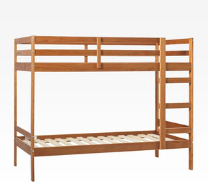 Modern Twin Children's Bed Frame, Caramel-Colored Bedroom Furniture