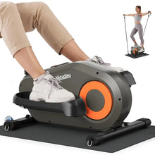 Load image into Gallery viewer, Quiet Under Desk Elliptical, Manual Foot Pedal Exerciser, Portable Mini Elliptical Home