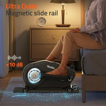 Load image into Gallery viewer, Quiet Under Desk Elliptical, Manual Foot Pedal Exerciser, Portable Mini Elliptical Home