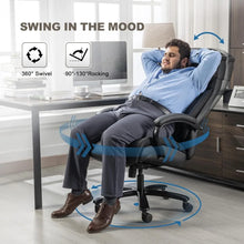 Load image into Gallery viewer, &quot;Heavy Duty Office Chair 500 Lbs Capacity, Extra Wide Ergonomic, Tilt &amp; Height Adjustable