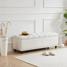 Load image into Gallery viewer, Spacious 50.8&quot; Storage Ottoman Bench, Multipurpose Bedroom Storage Solution