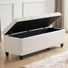 Load image into Gallery viewer, Spacious 50.8&quot; Storage Ottoman Bench, Multipurpose Bedroom Storage Solution