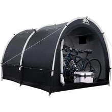 Load image into Gallery viewer, Large 8x7FT Outdoor Bike Storage Tent, Waterproof 2-in-1 Portable Shed