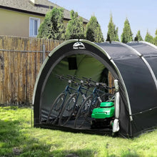 Load image into Gallery viewer, Large 8x7FT Outdoor Bike Storage Tent, Waterproof 2-in-1 Portable Shed