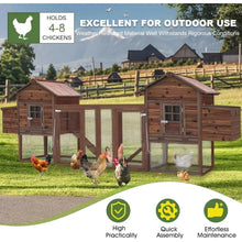 Load image into Gallery viewer, “Spacious Outdoor Chicken Coop - Waterproof Poultry Cage w/ Upgraded Nesting Boxes