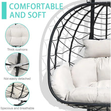 Load image into Gallery viewer, &quot;Stylish Outdoor Hanging Egg Chair – Perfect for Patio, Garden, &amp; Bedroom Swing