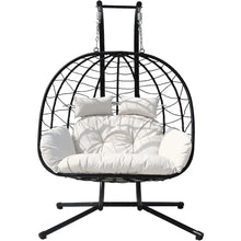 Load image into Gallery viewer, &quot;Stylish Outdoor Hanging Egg Chair – Perfect for Patio, Garden, &amp; Bedroom Swing