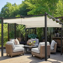 Load image into Gallery viewer, 10x13 Retractable Pergola Canopy - UV Resistant Waterproof Outdoor Sun Shade