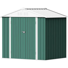 Load image into Gallery viewer, &quot;Secure 6x8 FT Metal Garden Shed – Lockable, Anti-Corrosion, Durable Outdoor Storage