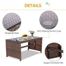 Load image into Gallery viewer, &quot;Outdoor Wicker Sofa Set with Cushions &amp; Coffee Table – Stylish Rattan Garden Furniture