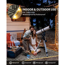 Load image into Gallery viewer, &quot;Large Reversible Outdoor Mat for Patio &amp; RV – LED Strip Lights, Waterproof Plastic Straw Rug