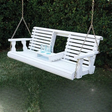 Load image into Gallery viewer, Heavy Duty 800 Lb Porch Swing | Outdoor Garden Hanging Swing Chair Console