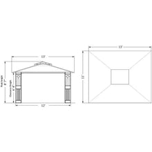 Load image into Gallery viewer, 10x12 Outdoor Gazebo with Mosquito Netting - Plant Rings, Corner Shelves, Ground Stakes