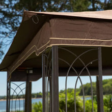 Load image into Gallery viewer, 10x12 Outdoor Gazebo with Mosquito Netting - Plant Rings, Corner Shelves, Ground Stakes