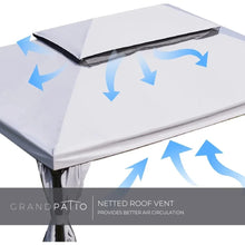 Load image into Gallery viewer, Outdoor Gazebo Canopy - 10x13ft Patio Tent with Mosquito Mesh &amp; Curtains