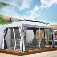 Load image into Gallery viewer, Outdoor Gazebo Canopy - 10x13ft Patio Tent with Mosquito Mesh &amp; Curtains