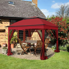 Load image into Gallery viewer, Outdoor Garden Tent - 11x11&#39; Pop-Up Gazebo w/ Mosquito Net, Canopy Shelter