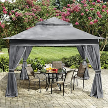 Load image into Gallery viewer, Outdoor Pop Up Gazebo w/ Mesh Walls - 13&#39;x13&#39; Patio Tent for Gardens &amp; Events