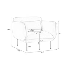 Load image into Gallery viewer, Oversized Upholstered Accent Armchair, Single Sofa Chair for Living Room