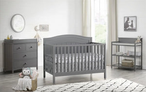 GreenGuard Gold Certified Baby North Bay 4-in-1 Convertible Crib, Dove Gray