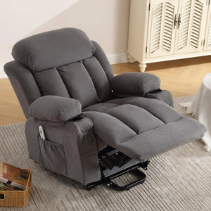 "Power Lift Chair with Heating & Massage - Electric Recliner for Elderly, USB Port