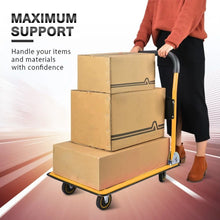 Load image into Gallery viewer, Foldable Moving Platform Hand Truck: 360 Degree Swivel Wheels, 330 lb Capacity