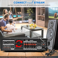 Load image into Gallery viewer, Hybrid 6-Channel Home Audio Amplifier - 1600W, Bluetooth, Rack Mount, Radio