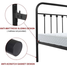 Load image into Gallery viewer, Queen Bed Frame w/ Headboard &amp; Footboard | Metal Tube Platform Base