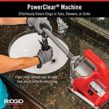 Load image into Gallery viewer, Professional Drain Cleaning Machine - 120V Kit for Tubs, Showers, Sinks, Red 55808