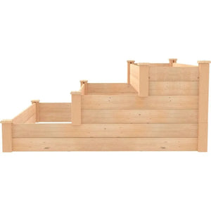 Wooden Raised Garden Bed Kit, 4'x4' - Outdoor Design for Vegetables, Fruit, Herbs, Plants