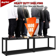 Load image into Gallery viewer, Adjustable 4 Tier 40&quot; Garage Shelving, Heavy Duty 4 Pack Storage Shelves