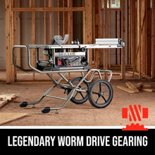 Load image into Gallery viewer, Heavy Duty 10 Inch Worm Drive Table Saw with Stand - Reliable Power Tools Saw