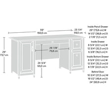 Load image into Gallery viewer, Edge Water Computer Desk, 59.06&quot; L x 23.23&quot; W x 29.02&quot; H