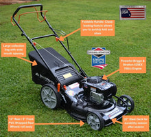 Load image into Gallery viewer, Self-Propelled Lawn Mower, 150cc Gas Engine, 22&quot; Steel Deck, 3-in-1 Mulching