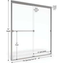 Load image into Gallery viewer, &quot;Classic Silver Finish Sliding Shower Door – 40-44 Inch Clear Glass Bathroom Furniture