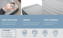 Load image into Gallery viewer, Durable Inflatable Air Mattress with Built-in Pump, Pillow &amp; USB Charger