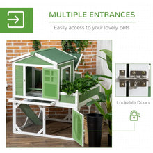 Load image into Gallery viewer, &quot;Weatherproof Small Chicken Coop with Garden Space for 2-4 Birds, 9-Inch Outdoor Cage