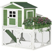 Load image into Gallery viewer, &quot;Weatherproof Small Chicken Coop with Garden Space for 2-4 Birds, 9-Inch Outdoor Cage