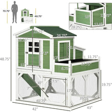 Load image into Gallery viewer, &quot;Weatherproof Small Chicken Coop with Garden Space for 2-4 Birds, 9-Inch Outdoor Cage