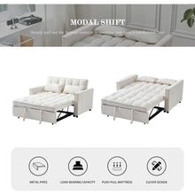 Load image into Gallery viewer, &quot;Modern Velvet 3-in-1 Sofa Bed with Adjustable Backrest &amp; Storage + Pillows