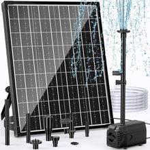 Load image into Gallery viewer, Adjustable 30W Solar Pond Pump - 430GPH Flow for Wildlife Gardens, Fountains