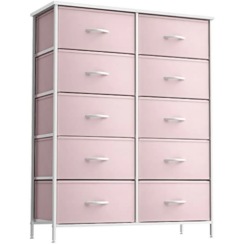 10 Drawer Kids Dresser, Pink 34