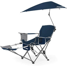 Load image into Gallery viewer, Adjustable Umbrella Beach Chair: UPF 50+ Canopy for Sun Protection