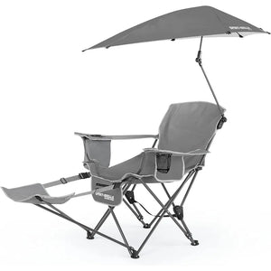 Adjustable Umbrella Beach Chair: UPF 50+ Canopy for Sun Protection