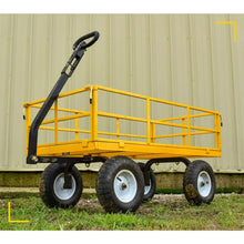 Load image into Gallery viewer, Large 7 Cu Ft Garden Cart w/Wheels - Utility Moving Wagon, Folding Sides &amp;