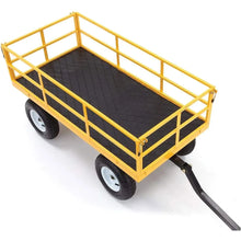 Load image into Gallery viewer, Large 7 Cu Ft Garden Cart w/Wheels - Utility Moving Wagon, Folding Sides &amp;