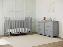 Load image into Gallery viewer, Pebble Gray Convertible Crib, GREENGUARD Gold Certified for Safe Nursery